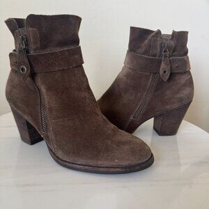 Paul Green Sheridan Suede Bootie, Taupe, US Size 7.5, EU Size 5